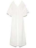 バックデザインロングワンピース/WHT