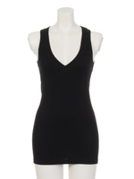 【Sov.】レース*リブタンク/ブラック