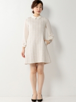 ●JOC 17SS ラメツイード ワンピース/BEIGE