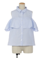 オープンショルダーブラウス/マルチ