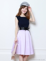 カラータックスカート/ラズベリー