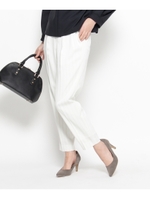 ダブルピンストライプテーパードパンツ/オフホワイト(303)