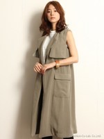 トレンチスタイルコートOP/ベージュ