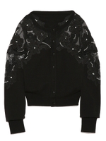 レースエンブロイダリーニットカーディガン/PNK