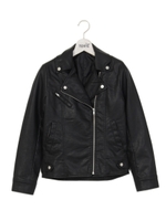 合皮ライダースジャケット/ブラック