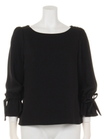 カフスリボンブラウス/ピンク