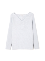 長袖ハートネックニット/ピンク(090)