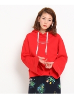 スリーブスリットパーカー/レッド(062)