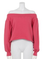 【mystic】オフショルスウェット/GRY