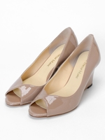 ウエッジパンプス/ベージュ