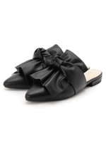 フレアリボンミュール/ブラック(019)