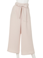 二重織ワイドパンツ/ピンク