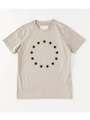 スターフロッキープリントTシャツ/WHITE