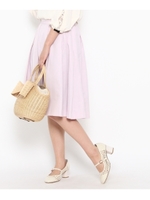 形状記憶グログランスカート/ライトパープル(081)