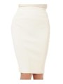 リブニットタイトスカート/WHITE
