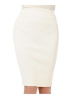 リブニットタイトスカート/WHITE