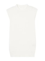 プチタートルノースリーブニット/WHITE