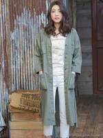 ヘリンボン ミリタリーシリーズ ミリタリーワンピース/カーキ