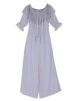 スモッキングオールインワン/アイボリー