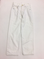 ハイウエストセルビッチデニムパンツ/WHITE