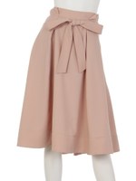フロントリボンテールカットスカート/ピンクベージュ