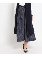 [L]リプリーストライプパンツ/キャメル(141)