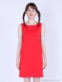 colorful reversible dress/RED/BLACK