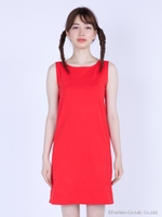 colorful reversible dress/RED/BLACK