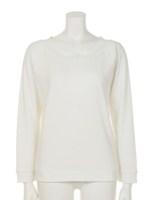 バックレースアップテレコリブカットトップス/ピンク