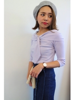 リングベルトオフショルプルオーバー/YE(060)