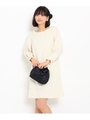 ヘビーミラノリブワンピース/ライトベージュ(051)