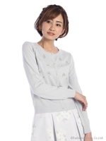 モチーフビジューカーデ/クロ