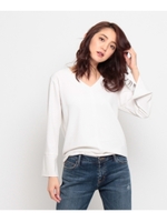 [L]ステップヘムジョーゼットブラウス/グレー系(010)