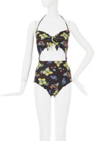 fruitsフロントリボンモノキニ/オレンジ