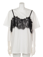 レースキャミT/BK