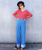 折り返しマリンワイドパンツ