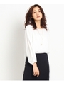 [S]タックスリーブブラウス/ホワイト(001)