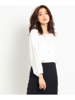 [S]タックスリーブブラウス/ホワイト(001)