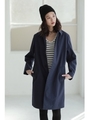 【AZUL by moussy】メンズライクステンカラーコート/BEG