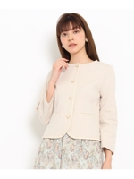 パールトリミングブッチャージャケット/ブルー系(095)