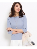 コットン混テレコニット/カーキ(027)