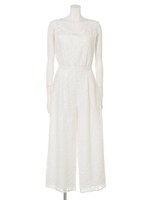 フレアレースガウチョロンパース/WHT