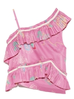 地図柄ワンショルダートップス/OWHT