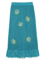 花柄メッシュニットスカート/TUQ