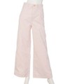 【BED&BREAKFAST】FINE CORDUROY Wide Pants/PINK