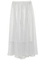 チュールギャザー2WAYスカート/BLK