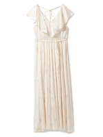 スズランモチーフマキシドレス/OWHT