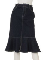 【sc】ミドル丈マーメイドデニムスカート/インディゴ