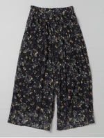 レース花柄ワイドパンツ/オフホワイト