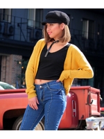 【LATINA】短丈Vネックニットカーディガン/YEL